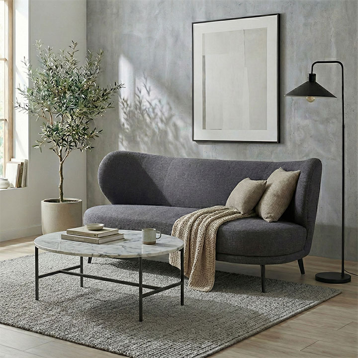 2人掛けソファ モダン "モールドL" │開梱設置付き