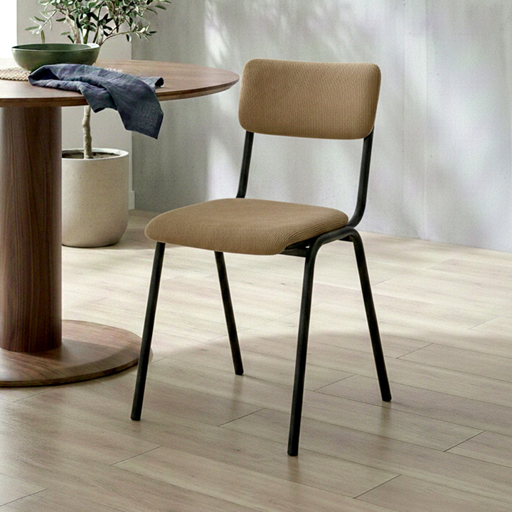 チェア コーデュロイ カフェ風 ブラウン