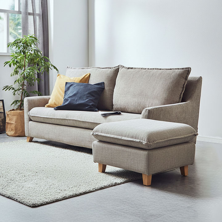 【展示品】ソファ 幅146cm RELAXFORM ステングレー【開梱設置付き】