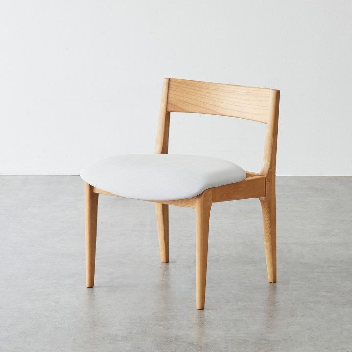 アームレスチェア / ファブリック座面