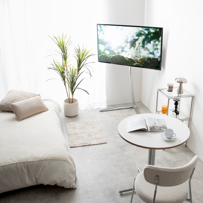 テレビスタンド 高さ調節 スイング機能 高さ134.5cm | 【カグカイーノ