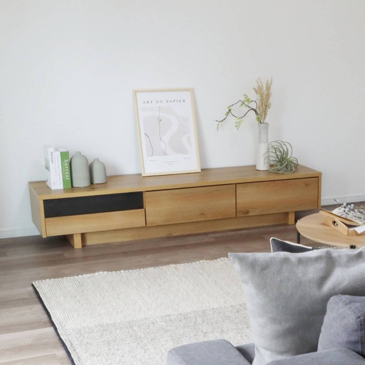 テレビボード 幅180cm ナチュラル シンプル