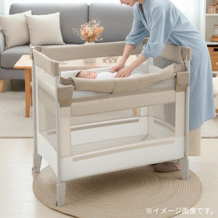 ベビーベッド 折りたたみ コンパクト 袋付き