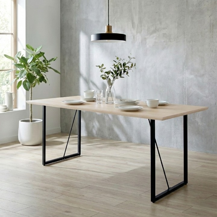 ダイニングテーブル 4人用 モダンナチュラル 幅150cm