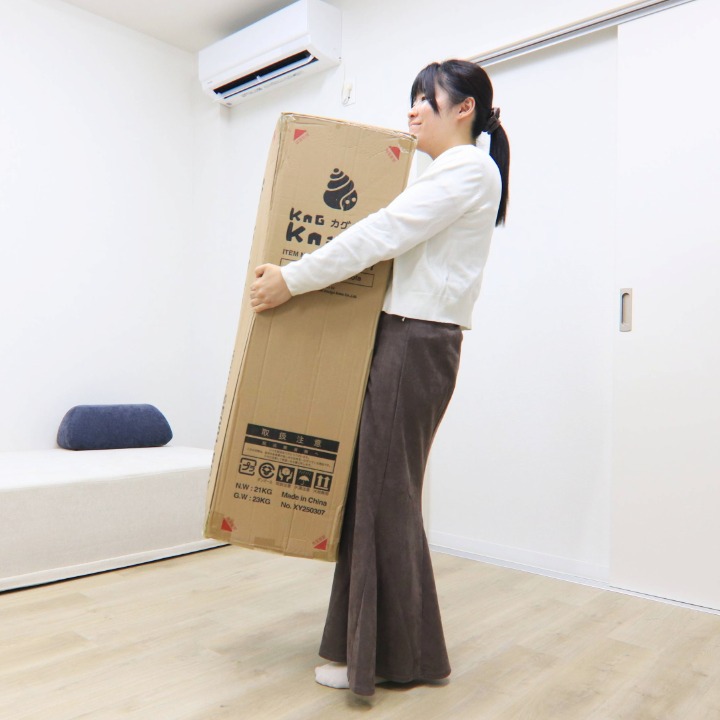 女性一人でも楽々運べる