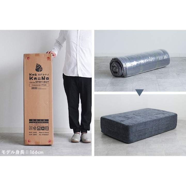 圧縮状態から復元までの変化